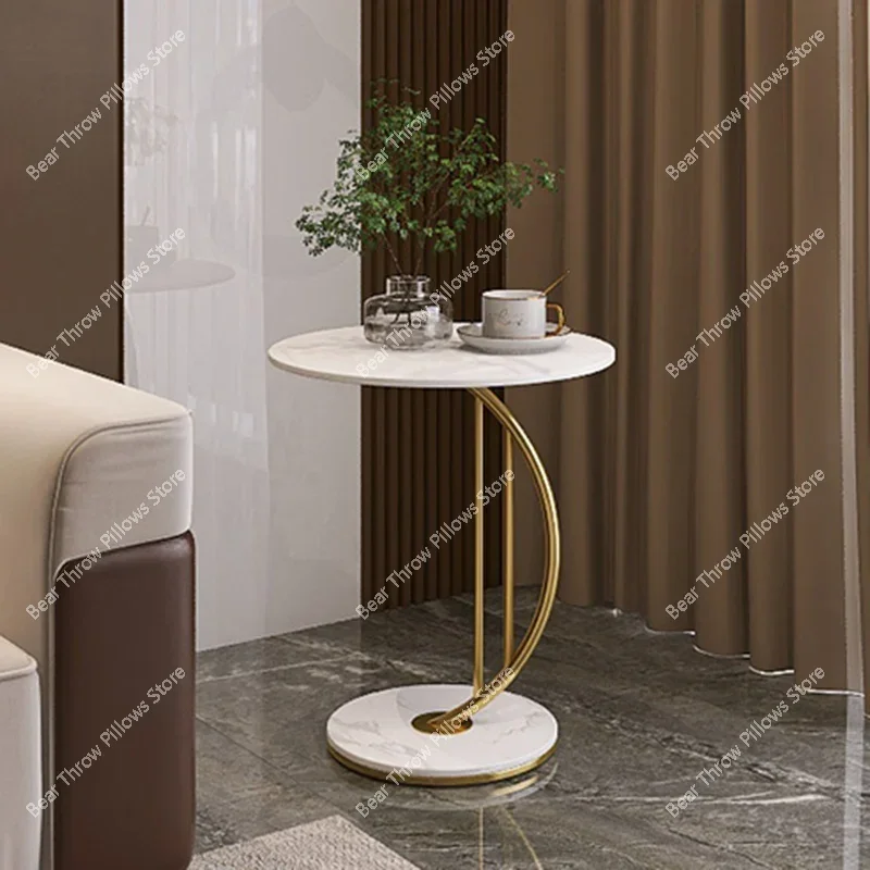 Premium Luxury Marble Coffee Tables Book Round Service Tea Coffee Table Console Hall Design Corner Stolik Kawowy Home Furniture