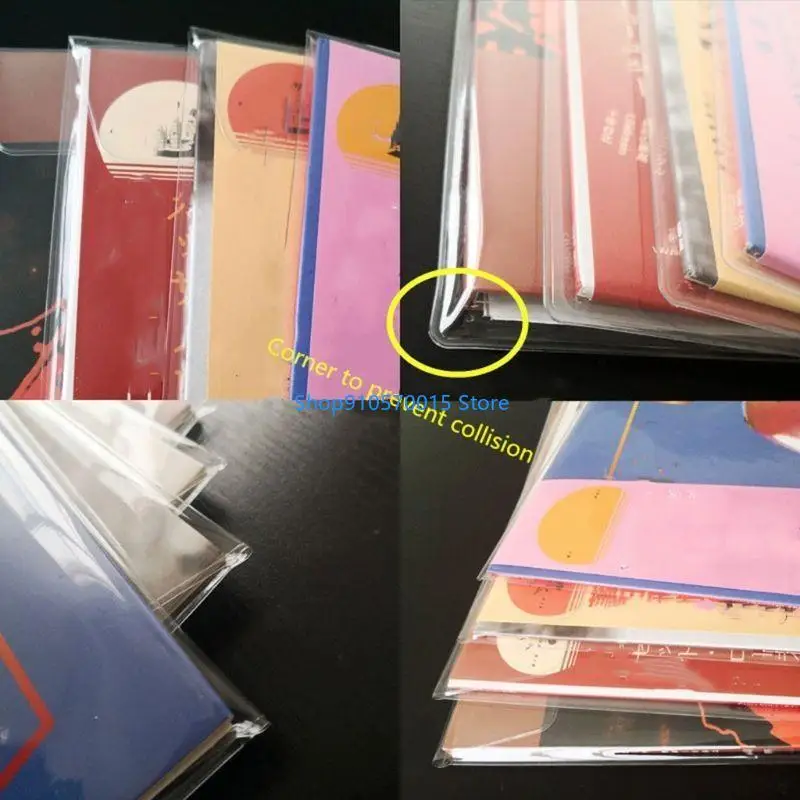 B95C 5Pcs/bag Thickened PVC Material Outer Sleeve Record Protective Bag Cover