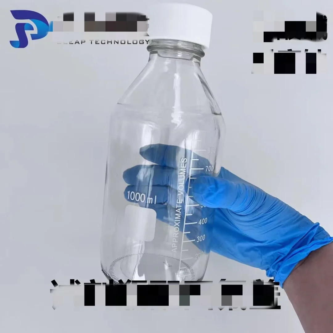 PTFE GL45 Cap Blue Cap Reagent Bottle PTFE Gatteflon PTFE Pad Resistant to Acid, Alkali and Corrosion