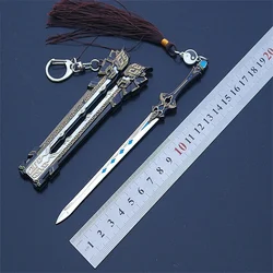 Abrecartas de 22CM, espada china de la antigua dinastía Han, arma colgante de aleación, modelo de arma que se puede utilizar para juegos de rol