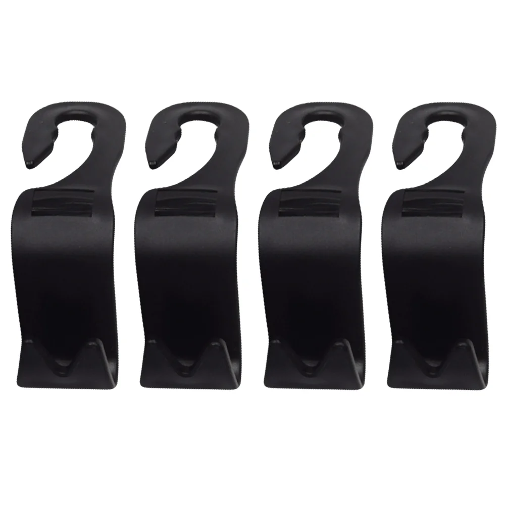 4 Pcs Car Back Seat Hook Hanger Hooks Storage Headrest Hangers Backseat Pp Purse Holder