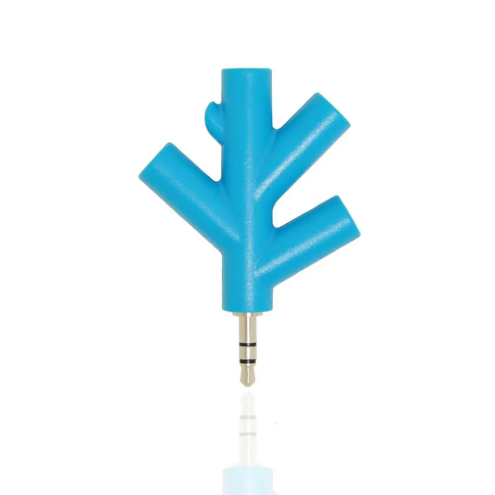 

Headphone Random Color Multi Aux Spliter Earphone Adapter Port 3.5mm 4 Way