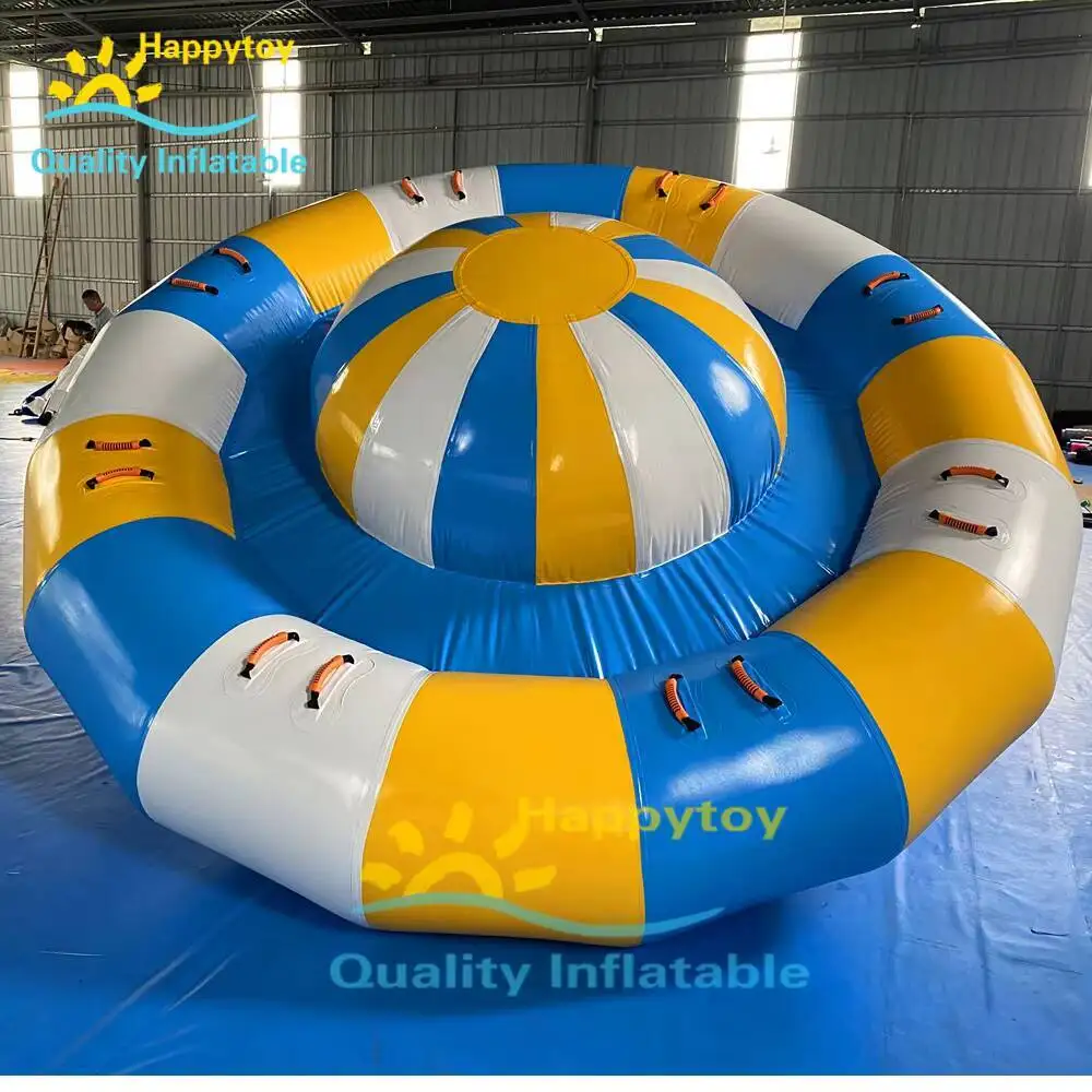 Water Ride Towable PVC Inflatable Saturn Rocker Extreme Inflatable Disco Boat