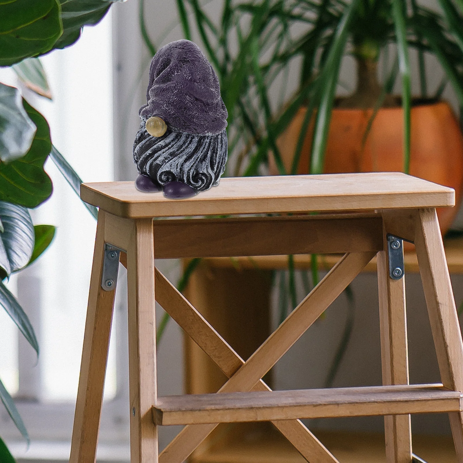 

Mini Resin Gnome Compact Size Tabletop Decor Fine Workmanship Exquisite Detailing Festival Gift Mini Resin Gnome