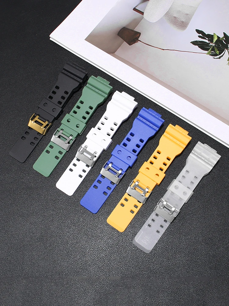 Silicone Watch Strap for G-shock C-a-s-i-o GA110 Black Gold Ga100 Men's Ga140 Accessories 16