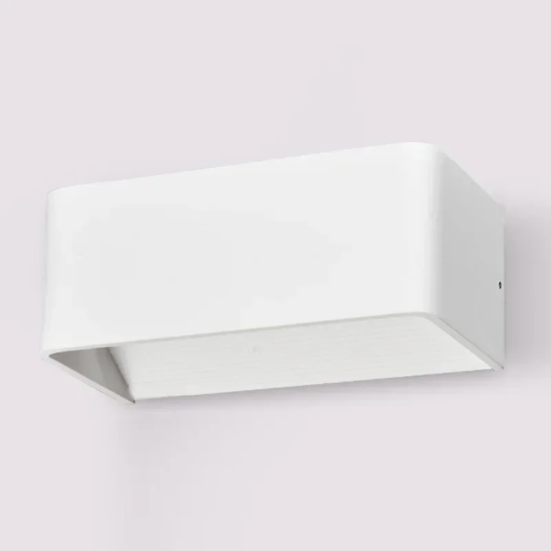 Lámpara de pared LED blanca cálida de 6W, lámpara de noche para dormitorio, luz LED, luz de pared minimalista moderna, aplique de pared de montaje en superficie AC85-265V