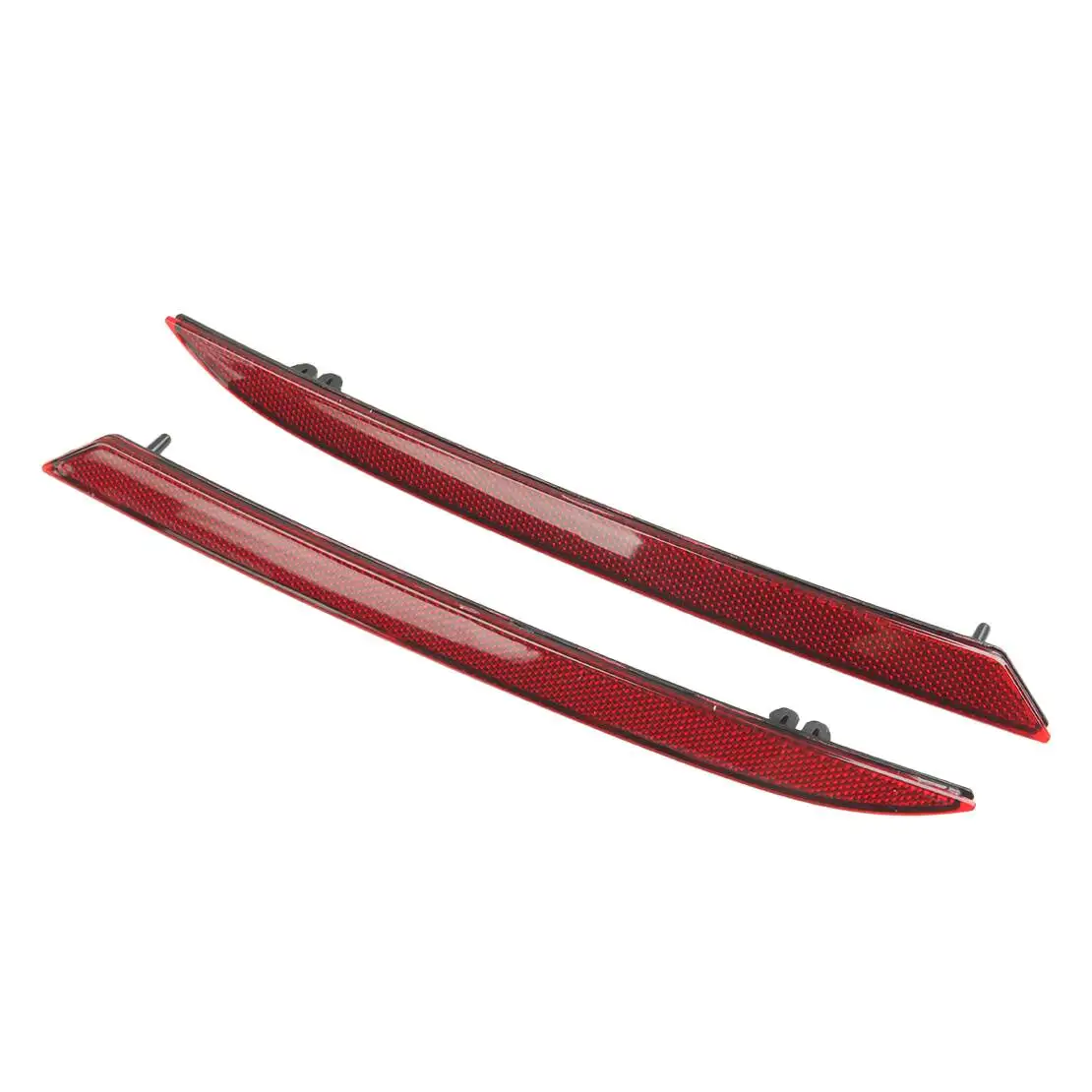 1 Pair Red Lens Rear Bumper Marker Reflector Diffuser Fit for Ford Mustang 2020 2019 2018