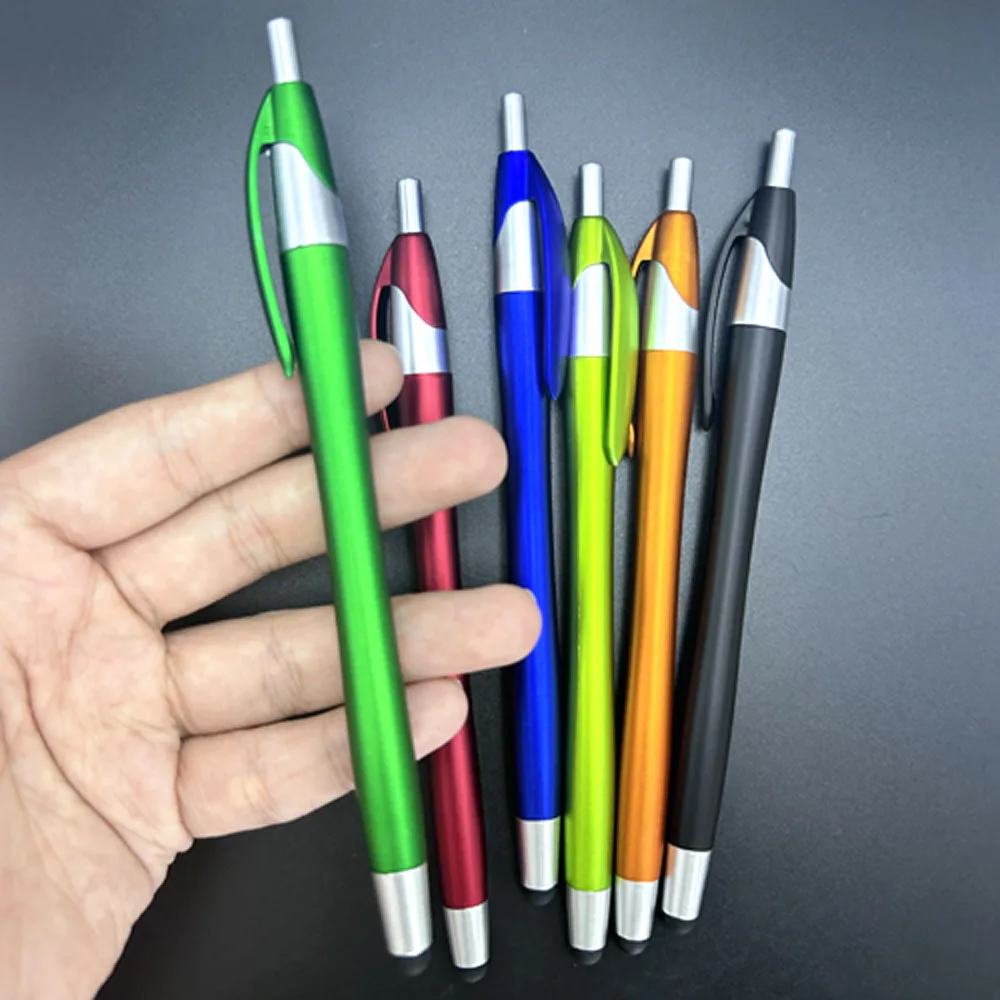 12Pcs Drawing Screen Touch Pen 2 in 1 Stylus Pen Ballpoint Pens School Office Stationery Student Accessories