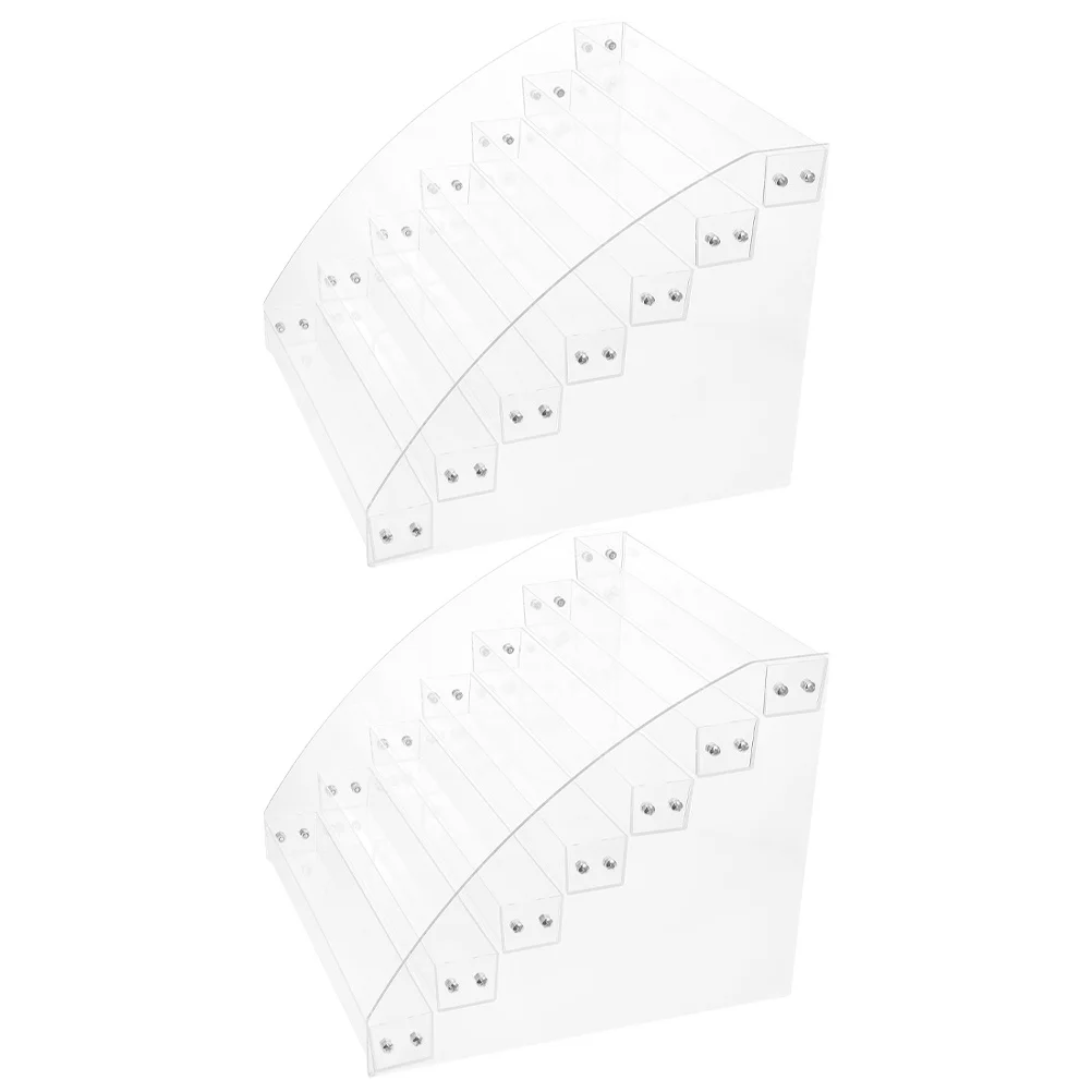 2Pcs Multi Layer Paint Rack Acrylic Storage Stand for Oil Acrylic Tubes Brush Organizer Art Supplies Storage Pigment Holder