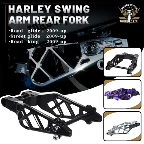 Motorcykel Aluminium Svängarm Bakgaffel för Harley Touring Road Glide Street Glide Road King 2009-upp Svängarm för Touring 6 best sales svängarm - №6