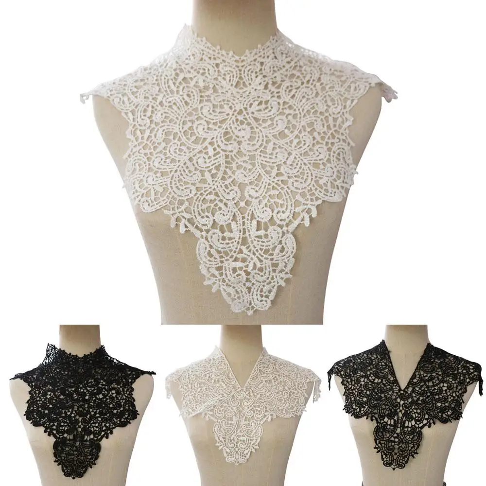 الملابس والاكسسوارات انفصال الدانتيل العنق طوق المطرزة النسيج الجوف العنق الجوف النساء العنق ملابس حريمي