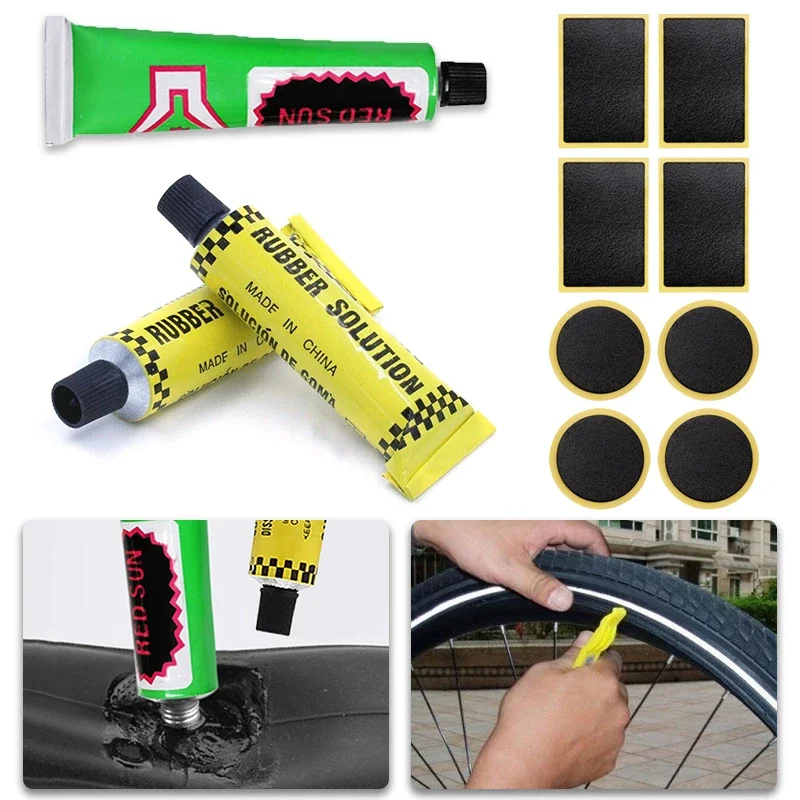 Universal Car Tire Tyre Repairing Glue Motorcycle Bicycle Wheel Repairing Inner Tube Puncture Repair Glue Tool Auto Accessories