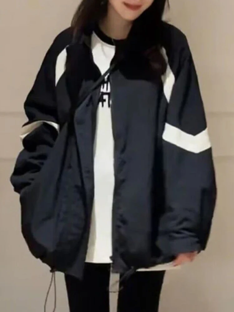 

American Color Blo Baseball Jaet Women's ort Thi Warm Coat Autumn Winter New Sle Faionable Cotton Clothes