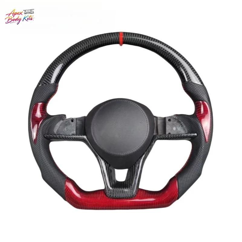 For Nissan Sylphy Teana Qijun Qida X-Trail Sport Flat Bottom Carbon Fiber Upgraded and Custom Modified Steering Wheel