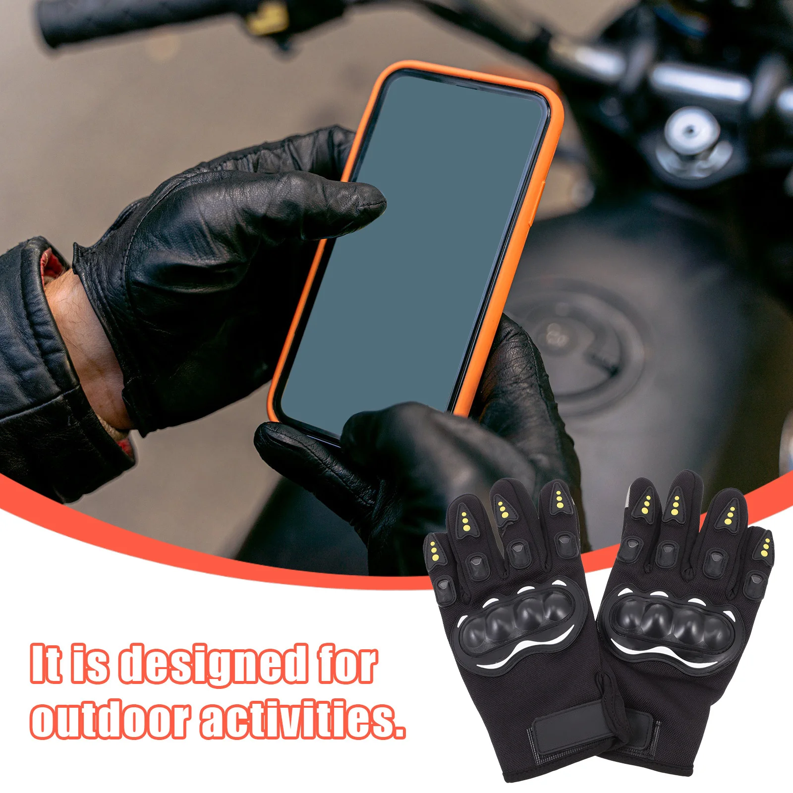 

1Pair Touch-Screen Warm Riding Gloves Full-Finger Outdoor Windproof Anti-Slip Winter Gloves for Skiing Cycling Driving
