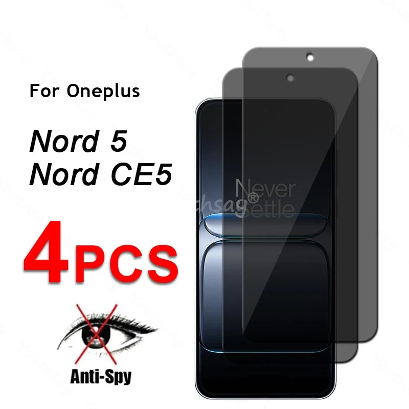 Privacy Screen Glass For OnePlus Nord 5 Glass Anti-Spy Protector Screen Film OnePlus Nord 5 Tempered Glass OnePlus Nord CE 5
