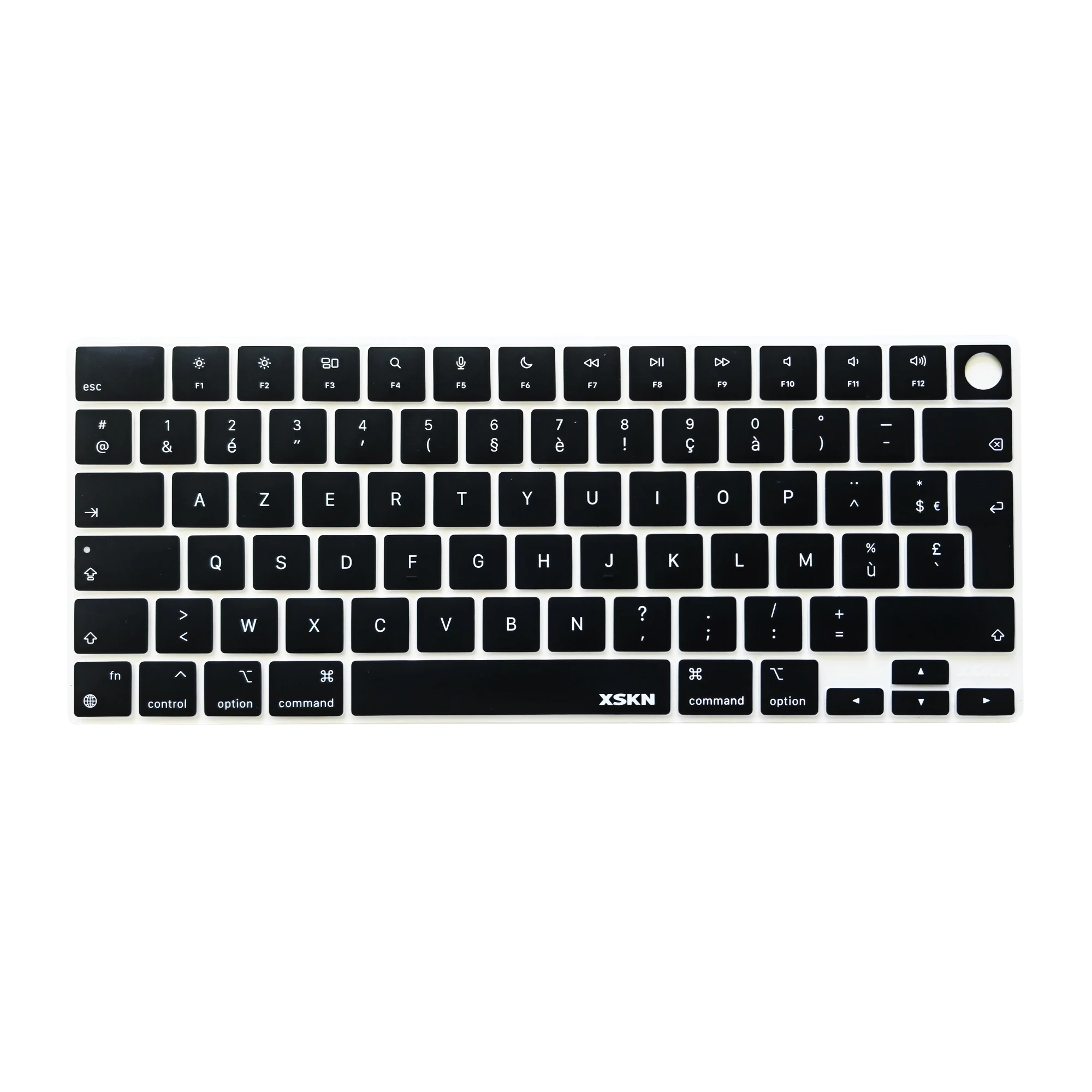 XSKN Hebrew/Arabic/Russian/Spanish/French(AZERTY) Silicone Keyboard Cover for 2021-2024 Macbook Pro 14.2/16.2 inch M1 M2 M3 M4