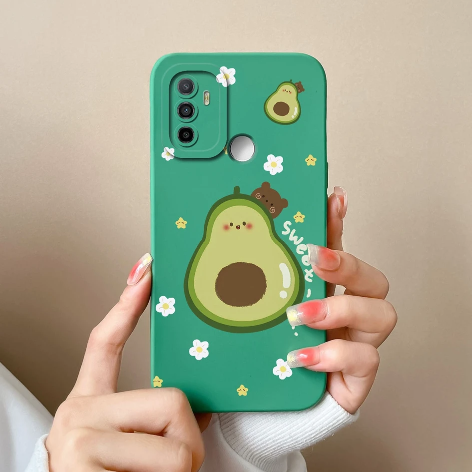 Phone Case For Oppo A53s A53 4G Fashion Astronaut Butterfly Shockproof Liquid Soft Silicone Cover Bumper For Oppo A 53 53 s Capa