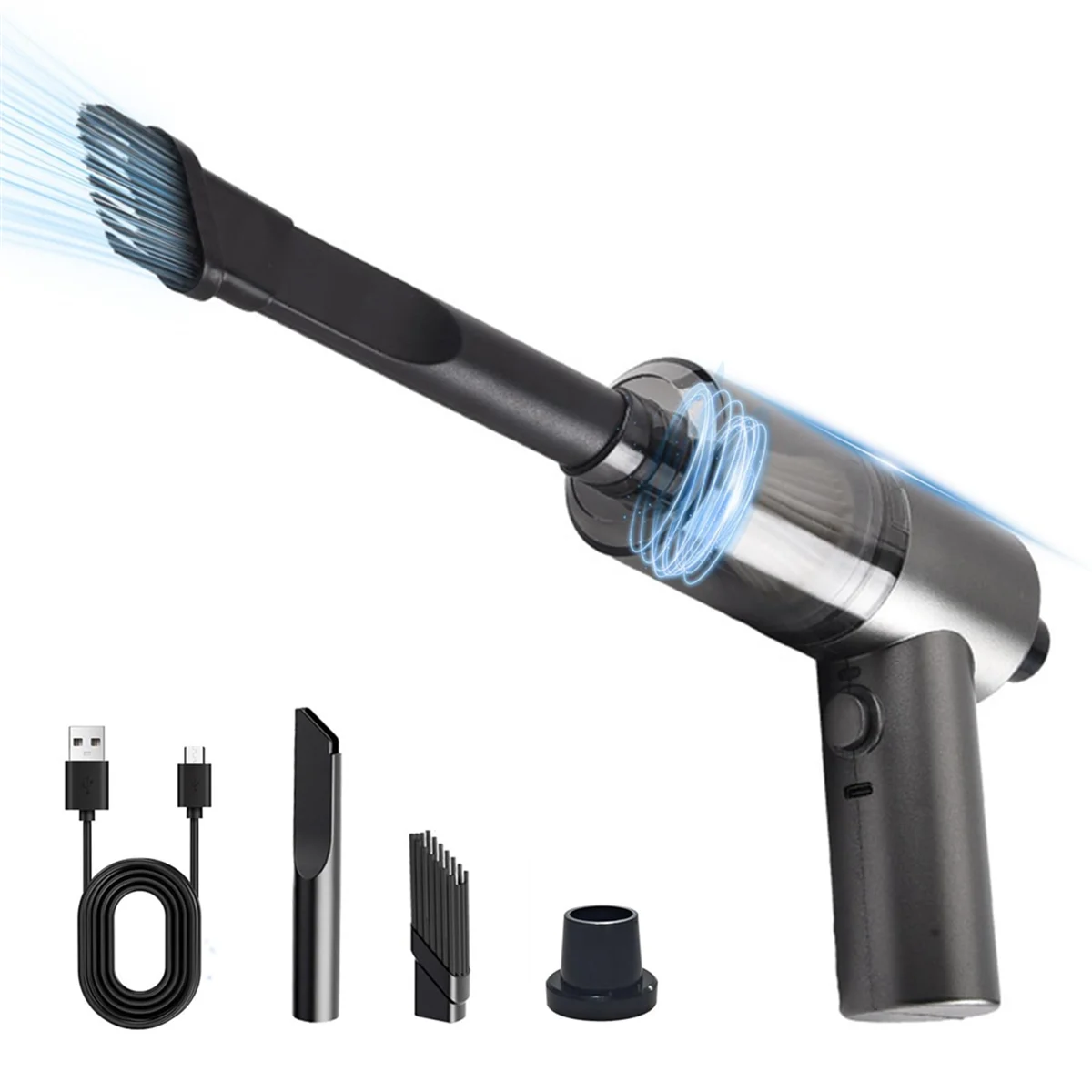 Portable Car Vacuum Handheld Vacuum Cordless,Rechargeable Dual Use Wet and Dry Car Cleaning Tool for Kitchen Beauty