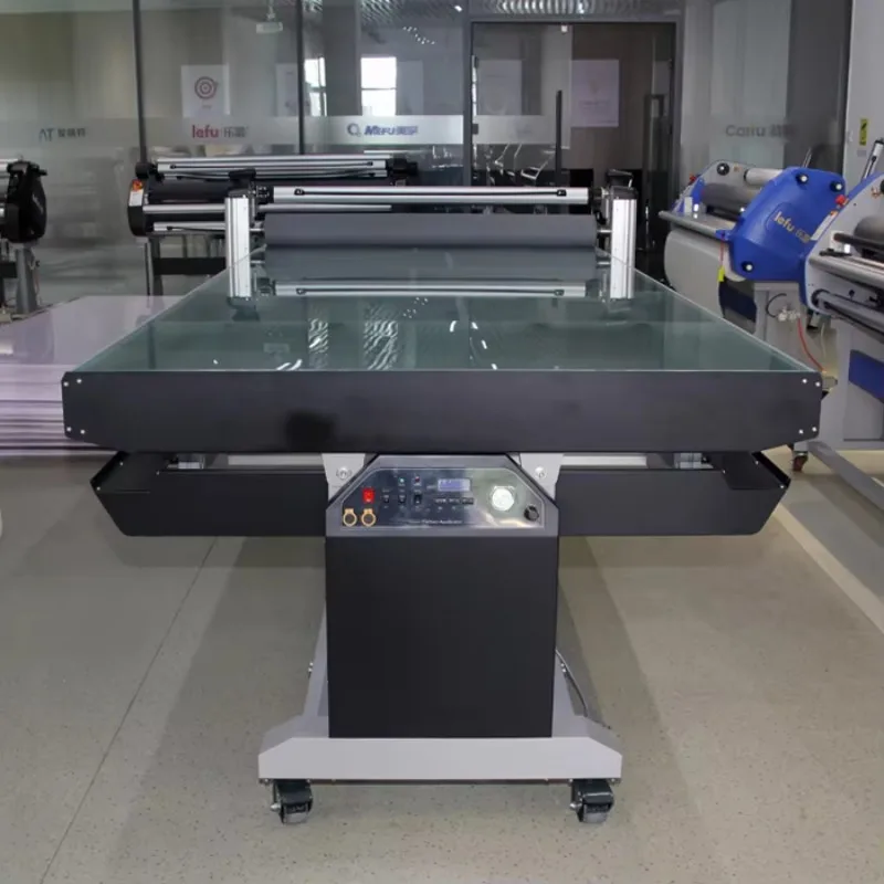 LF1736-B4 60C Smart Semi-Automatic Flatbed Laminator Warm Cold 60C Flatbed Applicator For Plastic Paper Wood Film Packaging
