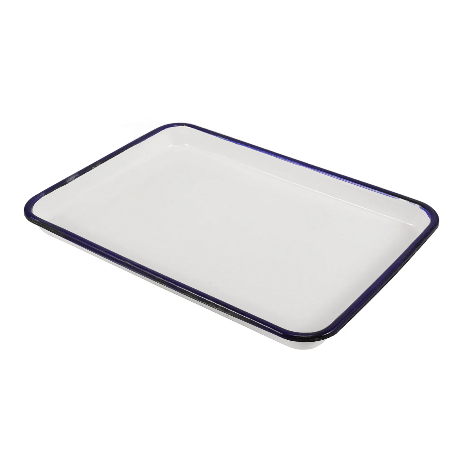 

Enamel Baking Pan Large Rectangular Wear-Resistant Oven Tray for Roasting Serving Dish Multi-Functional Enamelware