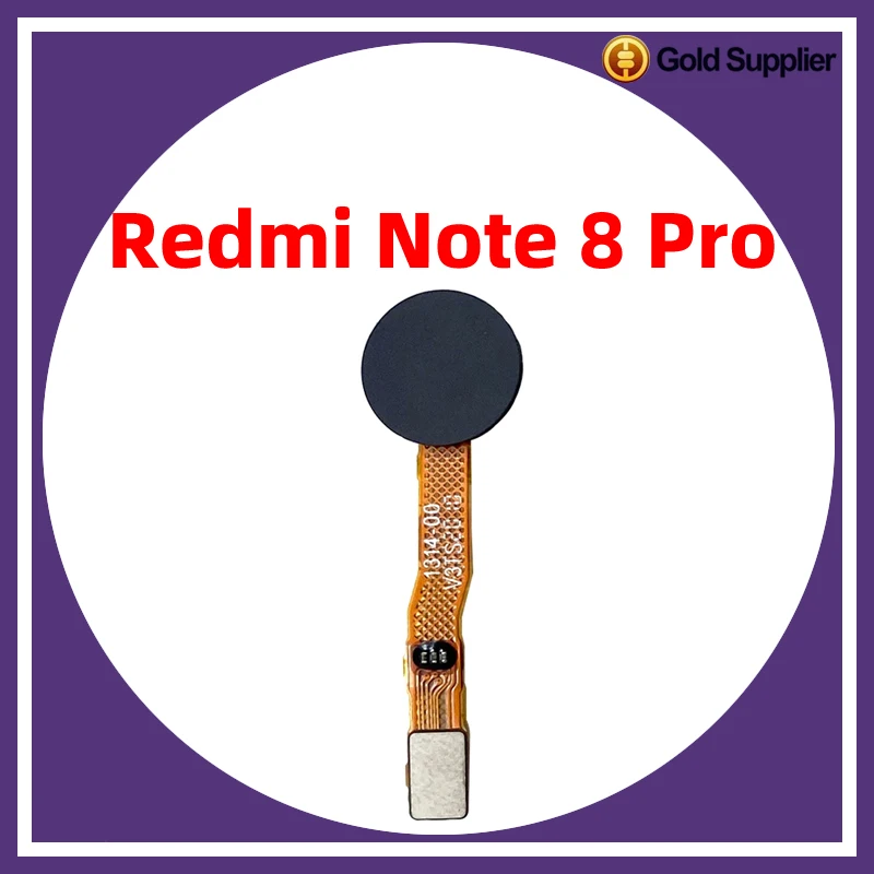 Original For Xiaomi Redmi Note 8 Pro Fingerprint Sensor Home Return Key Menu Flex Ribbon Cable Replacement