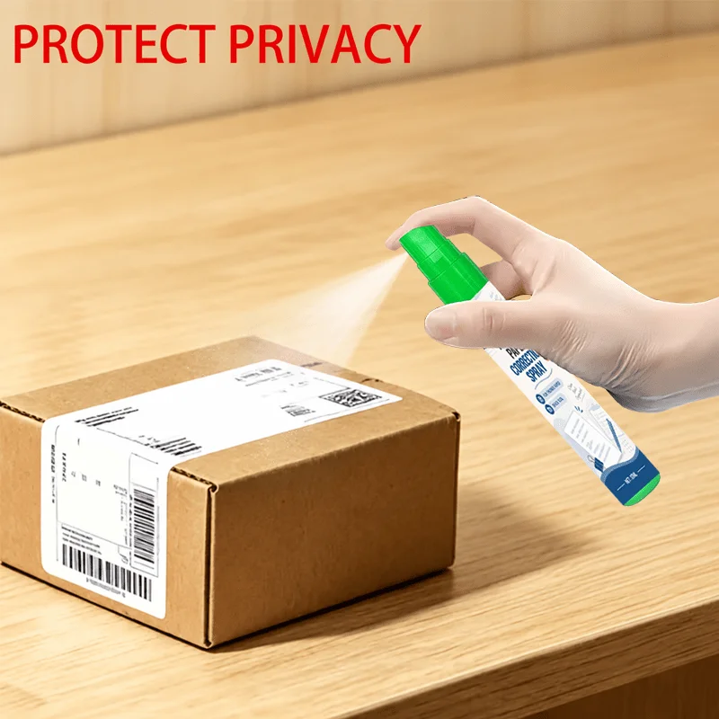 Privacy Protection Eraser Spray Pen Thermal Paper Correction Fluid Quick Data Eraser Personal Info Protection Portable Fast Tool