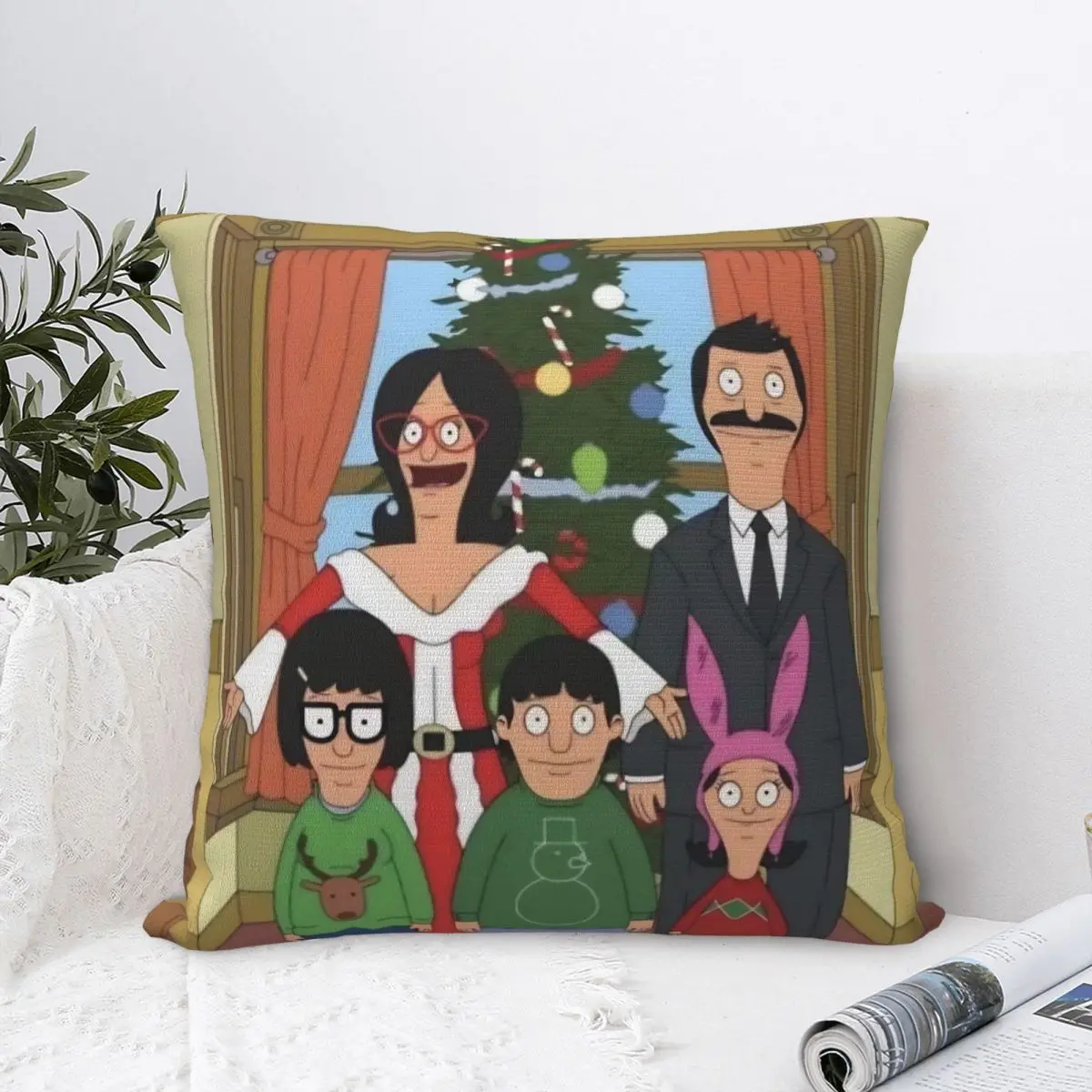 Decorative Pillowcases B-Bobs Burgers Thanksgiving Merch Chair Pillow Case Cover Zipper Multi-Size Drop Shipping