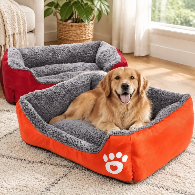 Soft Plush Cushion Bed for Small Dogs and Cats, Comfortable Sleep Mat Ideal for Puppies and Tiny Breeds