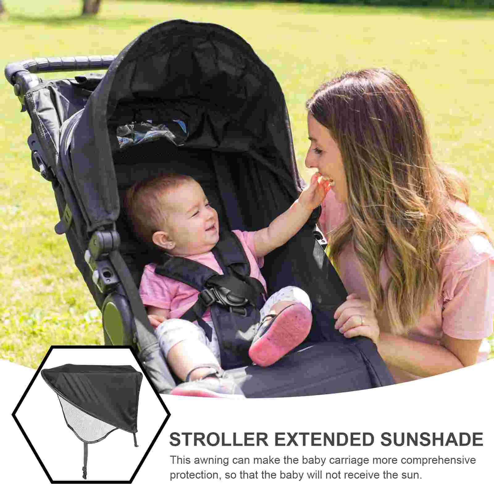 Cart Awning Strollers Shade Protection Cover Outdoor Sun Spandex Baby for Sunshade Canopy