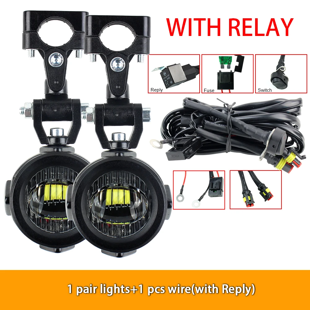 Upgrade Motorfiets mistlamp Extra Verlichting Helderdere Lamp 40W 6000K voor BMW R1200GS F800GS F700GS F650 K1600