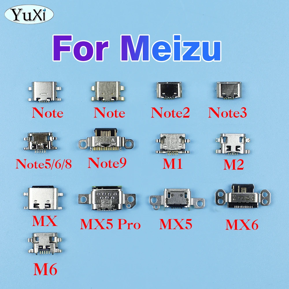 

5Pcs For Meizu Note 2 3 4 5 6 8 Note 9 USB Charging Connector M1 M2 MX MX5 Pro M575M M575U MX6 M6 Charge Plug Port Jack