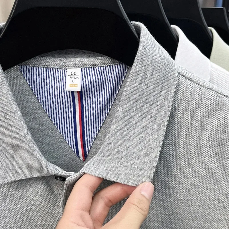 100% Baumwolle Kurzarm Polo Shirt Herren Sommer Mode High-End Marke Hot Verkauf Paul Stickerei Golf Tops Freizeit Business T-Shirt – Detail 21