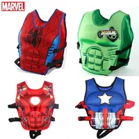 Marvel Avengers Cartoon Children Buoyancy Swimsuit Iron Man Spider-Man Hulk Captain America Buoyancy Swimsuit Gifts
