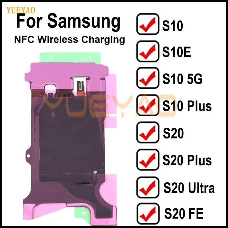 

Wireless Charging Charger Receiver Coil NFC Compass Module Flex For Samsung Galaxy S10 S20 FE Plus Ultra S10e Wireless Charging