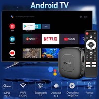 Global Version Smart Streaming Media Player TV Box AllwinnerH313 Android14 2.4G&5G Wifi 4K Mortal T1 Bluetooth Google Assistant