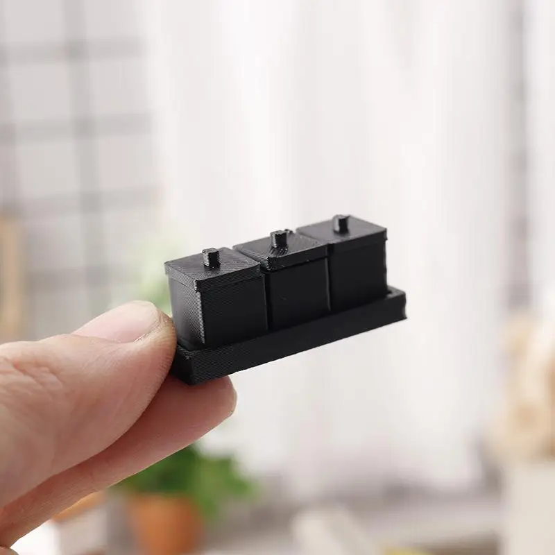 Brinquedo de Pote de Temperos em Miniatura 1/12 para Cozinha de Casa de Bonecas