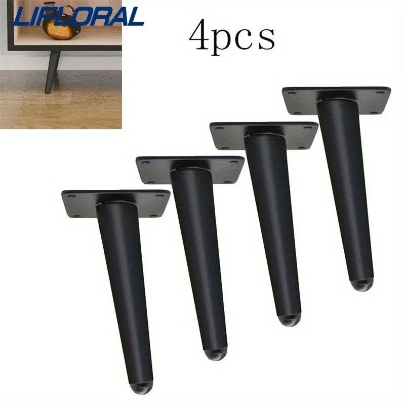 pes-de-moveis-metalicos-conicos-obliquos-de-10cm-4-pecas--estilo-mid-century-fosco-para-sofa-armario-e-mesa