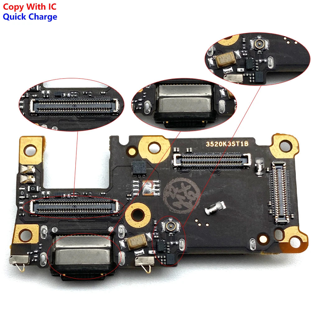 New For Xiaomi Mi 11T Pro 11TPro USB Micro Charger Charging Port Dock Connector Microphone Board Flex Cable