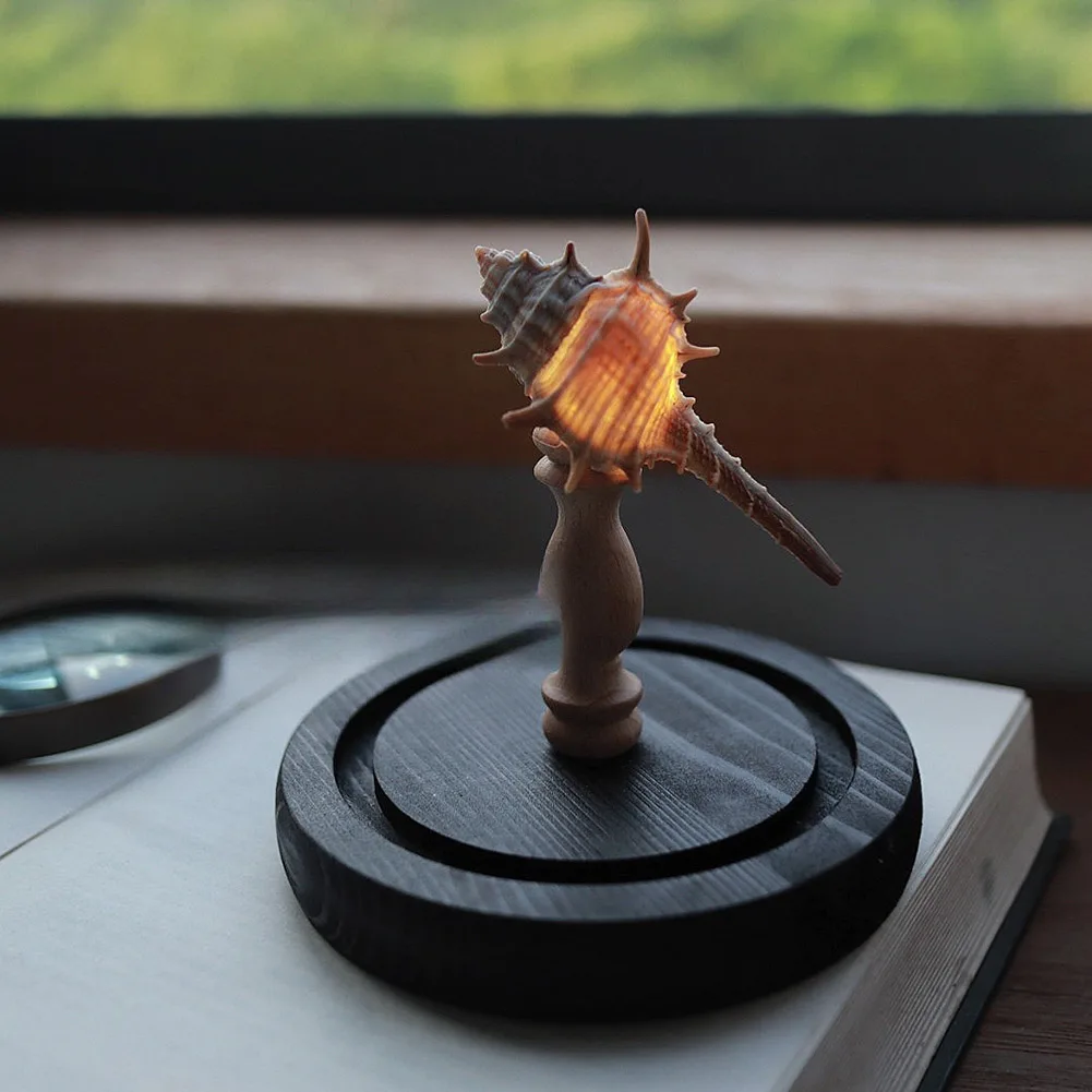 DIY Sea Urchins Night Light Mini LED Lamp Soft Lighting Flicker Free Nightstand Lamp Creative Home Decor Great Present Idea