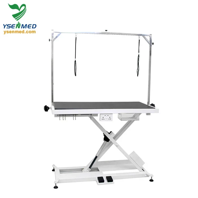 YSFT-801 Ysenmed Medical Venterinary Grooming Table Animal electric grooming table X-style lifting bed pet vet grooming table