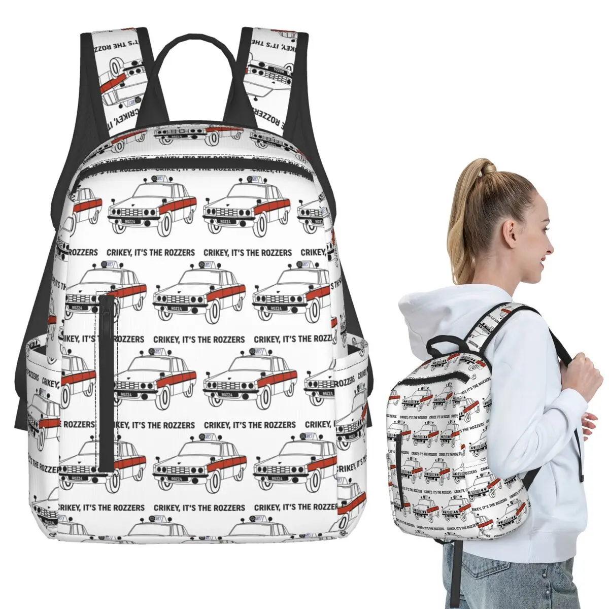 

James May's Rozzers Design Backpack Student BookBag Kids School Bag Laptop Shoulder Bags Men Women