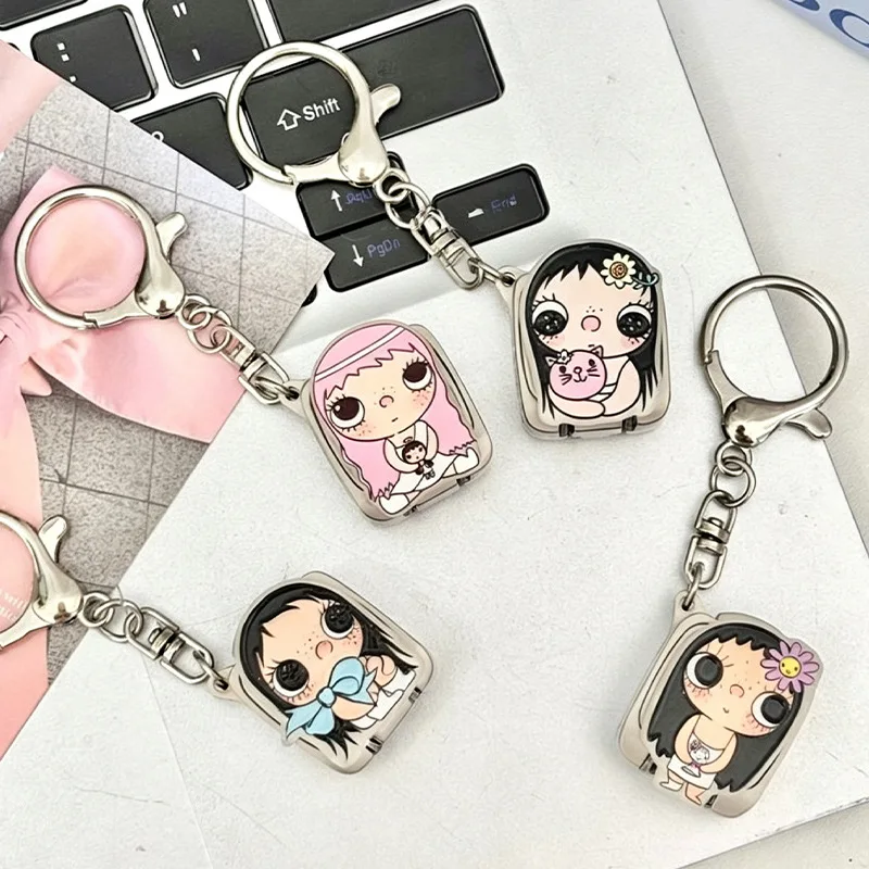Xiaoyu Mini Foldable Nail Clippers Portable Nail Clippers Anime Keychain Nail Care Tools Hanging Piece