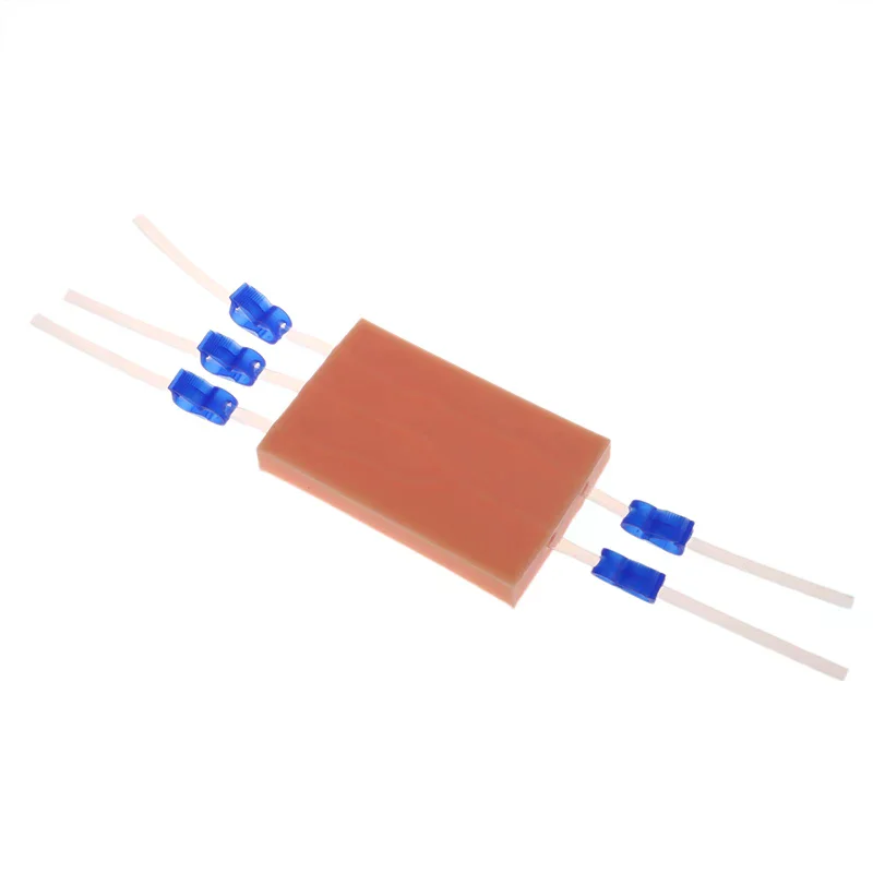 Wound Injection Practice Pad Silicone Model for Medical Blood Collection Return Training Skill Nurse Student Teaching Aid Kit