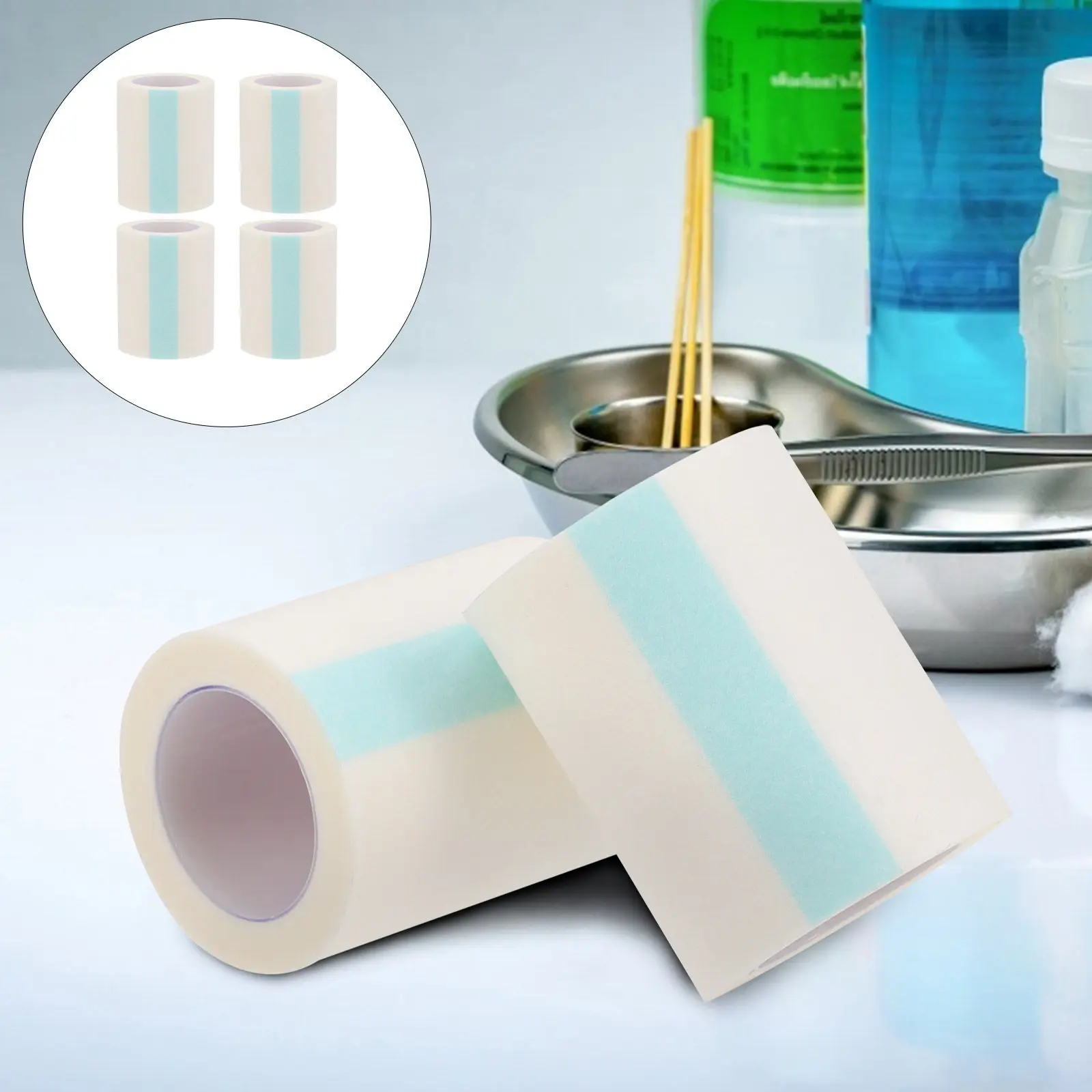 1Set Tape Pressure Sensitive Skin Surgical Tape Breathable Safe First Aid Multipurpose Tapes Lightweight Strong Adhesive