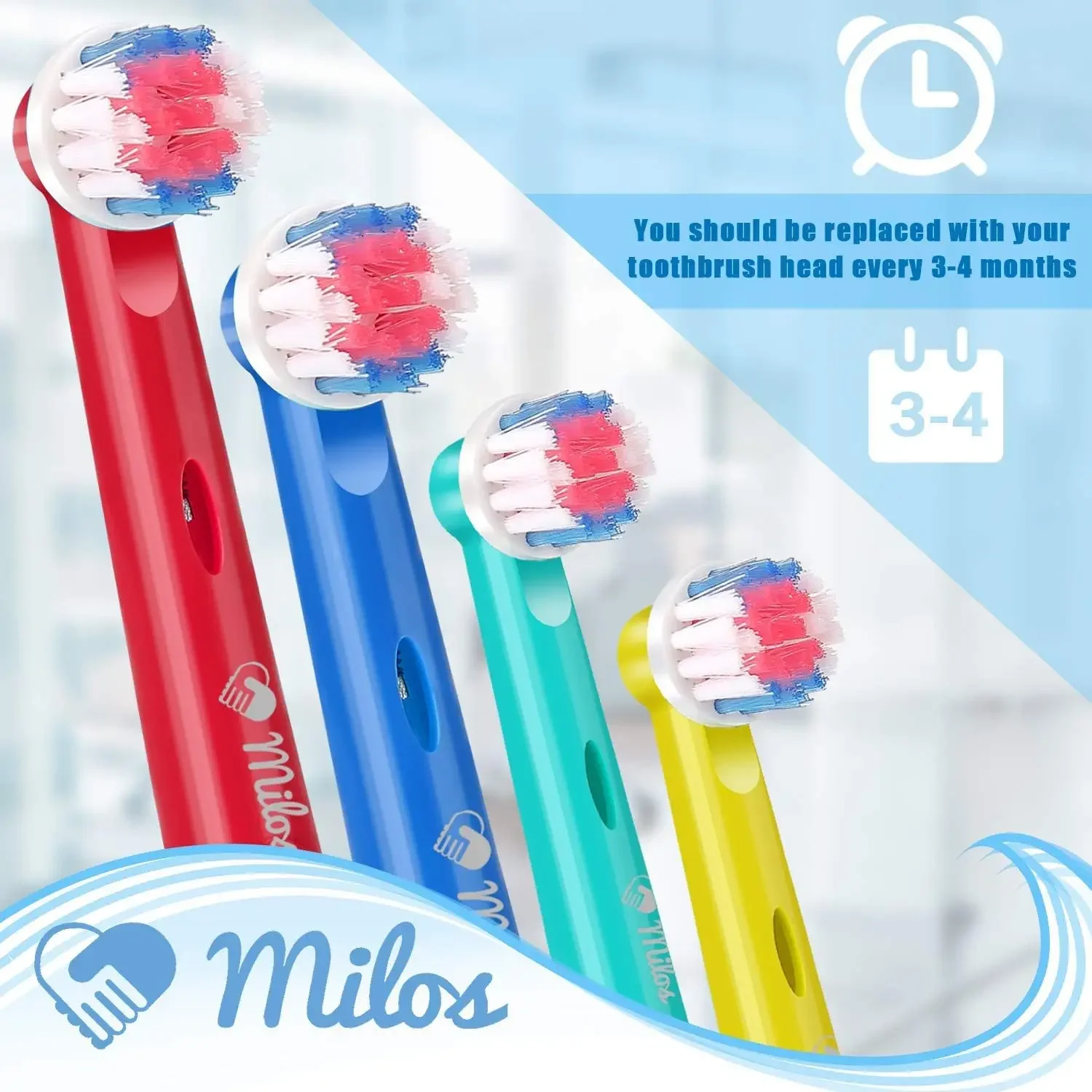 Replacement Brush Head For Oral B Toothbrush Pack of 8/16pcs Extra Soft Bristles Fits for Electric Braun Sensitive Brush Heads