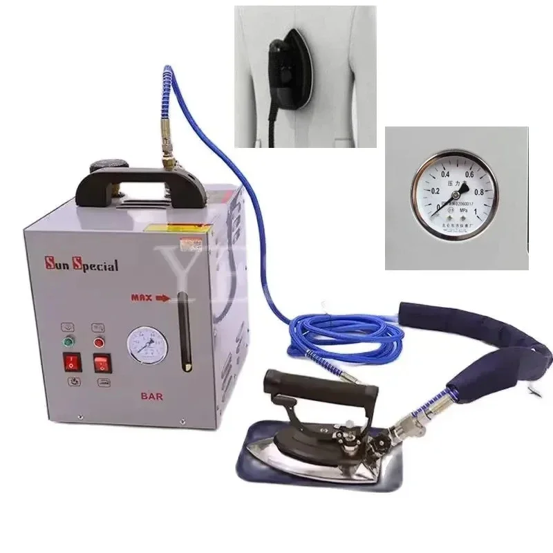 Industrial Pressure Steam Electric Iron Dual-Purpose Hanging Ironing Machine Electric Heating Steam Boiler Iron/110V/220V/50hz