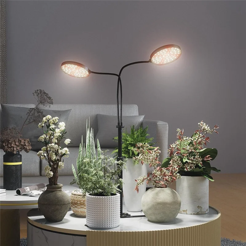 AB33-屋内植物用成長ライト、屋内栽培用6000Kフルスペクトル植物ライト、3.5: LEDデュアルリング成長ライト