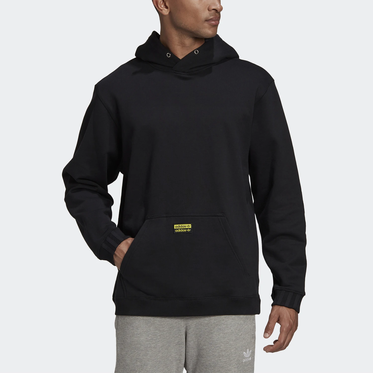 

Оригинальная мужская толстовка Adidas Trefoil с капюшоном, спортивная, модная, с принтом GD9349