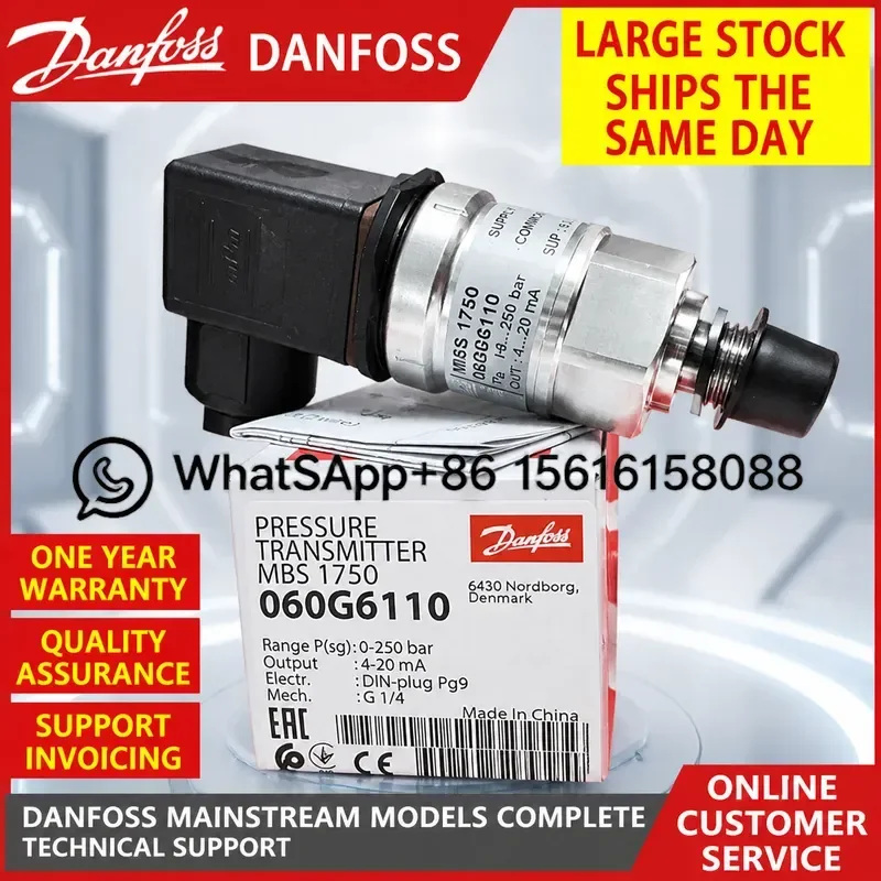 danfoss-mbs1750-pressure-transmitter-060g6108-6110-6111-6112-7615-industrial-sensor-high-precision-hydraulic-air-compressor